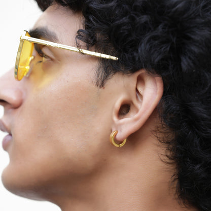 Classic Gold Hoop Earrings - Non-Pierced