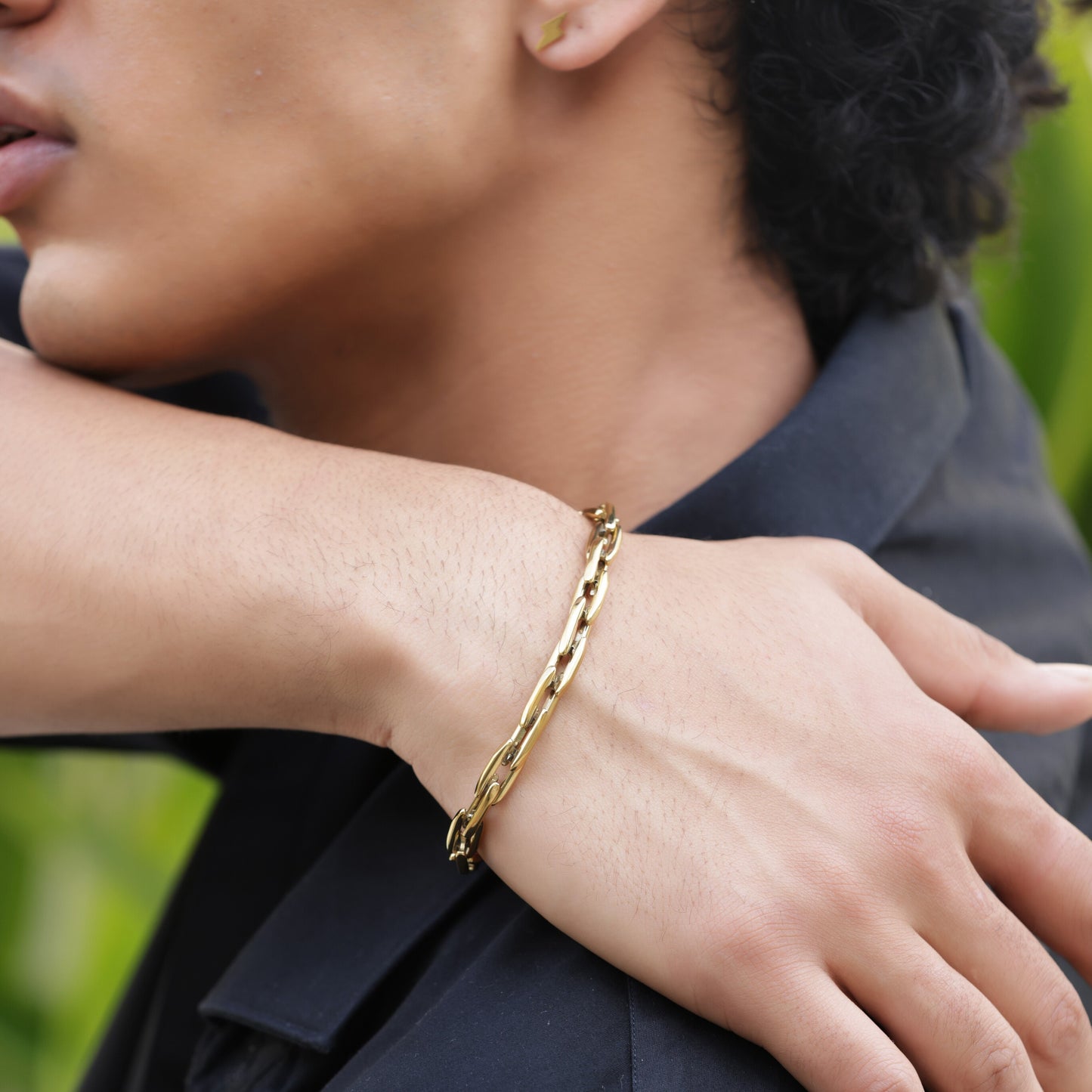Rhombus Link Gold Bracelet
