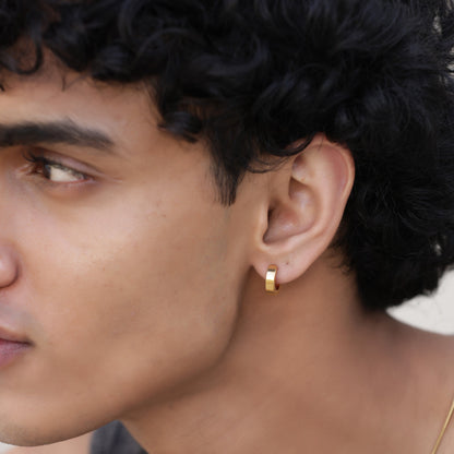 Classic Gold Hoop Earrings - Non-Pierced