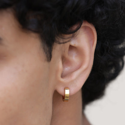 Classic Gold Hoop Earrings - Non-Pierced