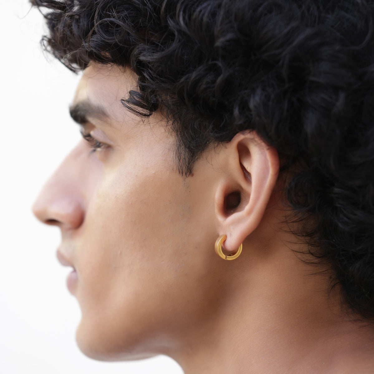 Classic Gold Hoop Earrings - Non-Pierced
