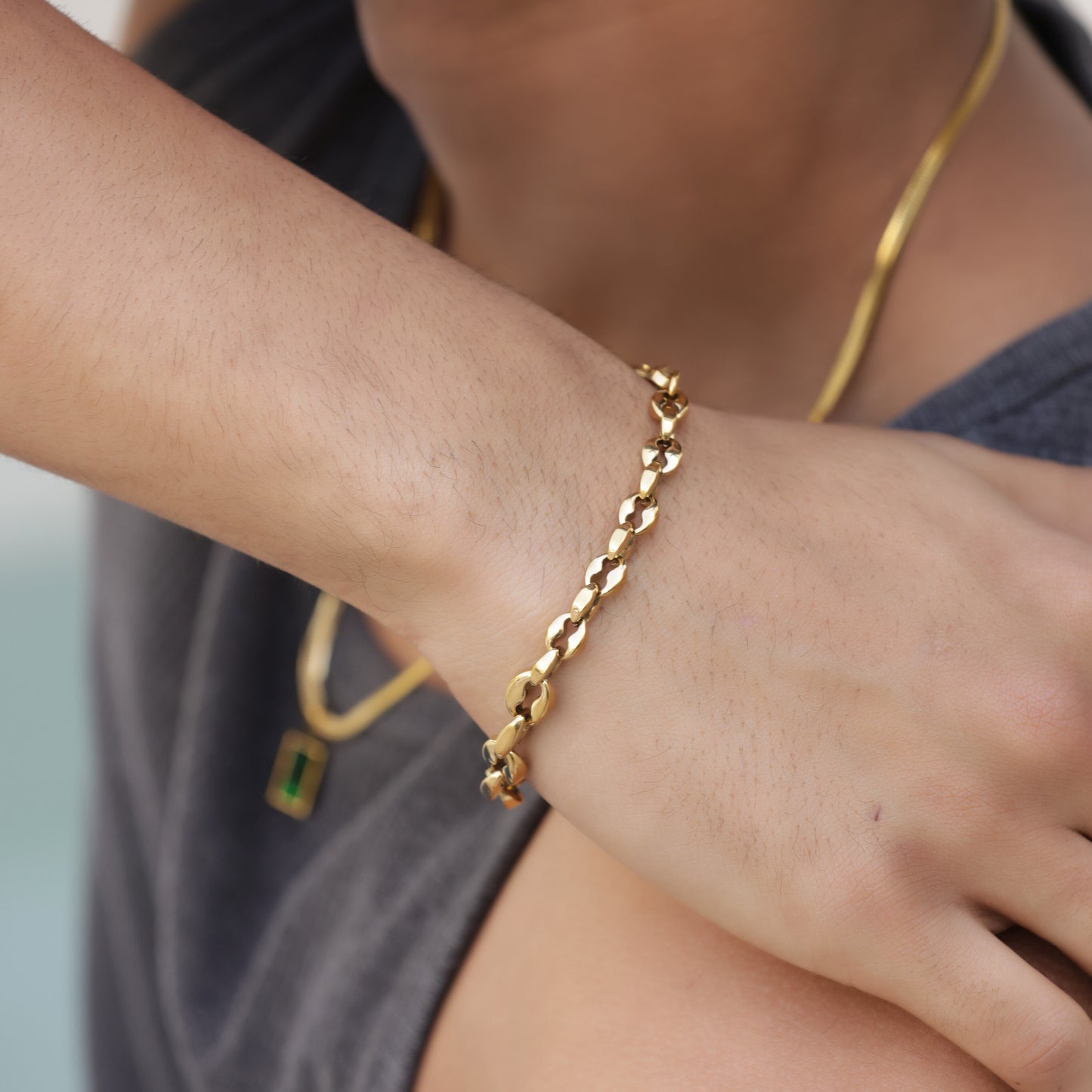 Coffee Bean Bracelet