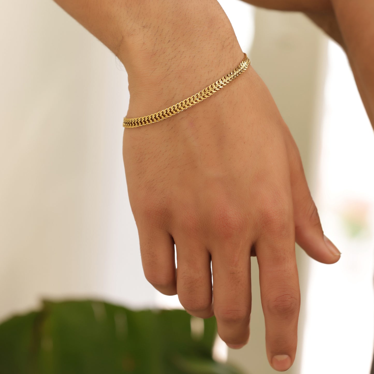 Curb Gold Bracelet