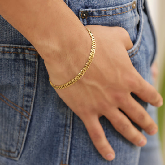 Curb Gold Bracelet