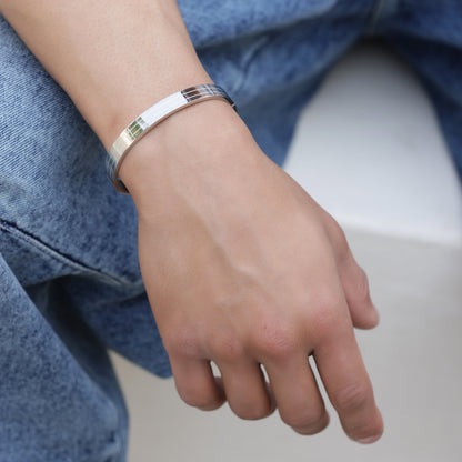 Linear Silver Bracelet