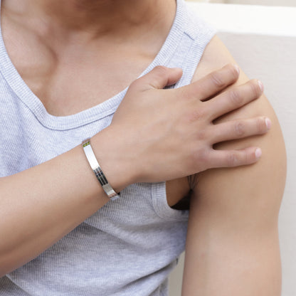 Linear Silver Bracelet