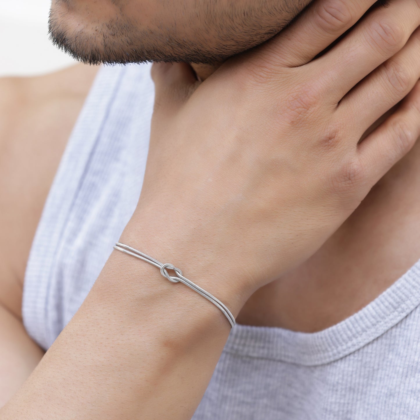Double Rope Knot Chain Bracelet