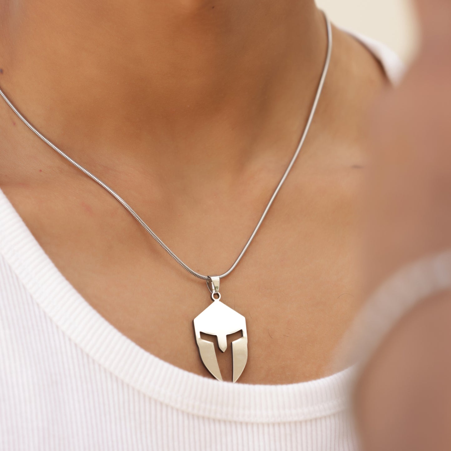 Spartan Pendant With Chain