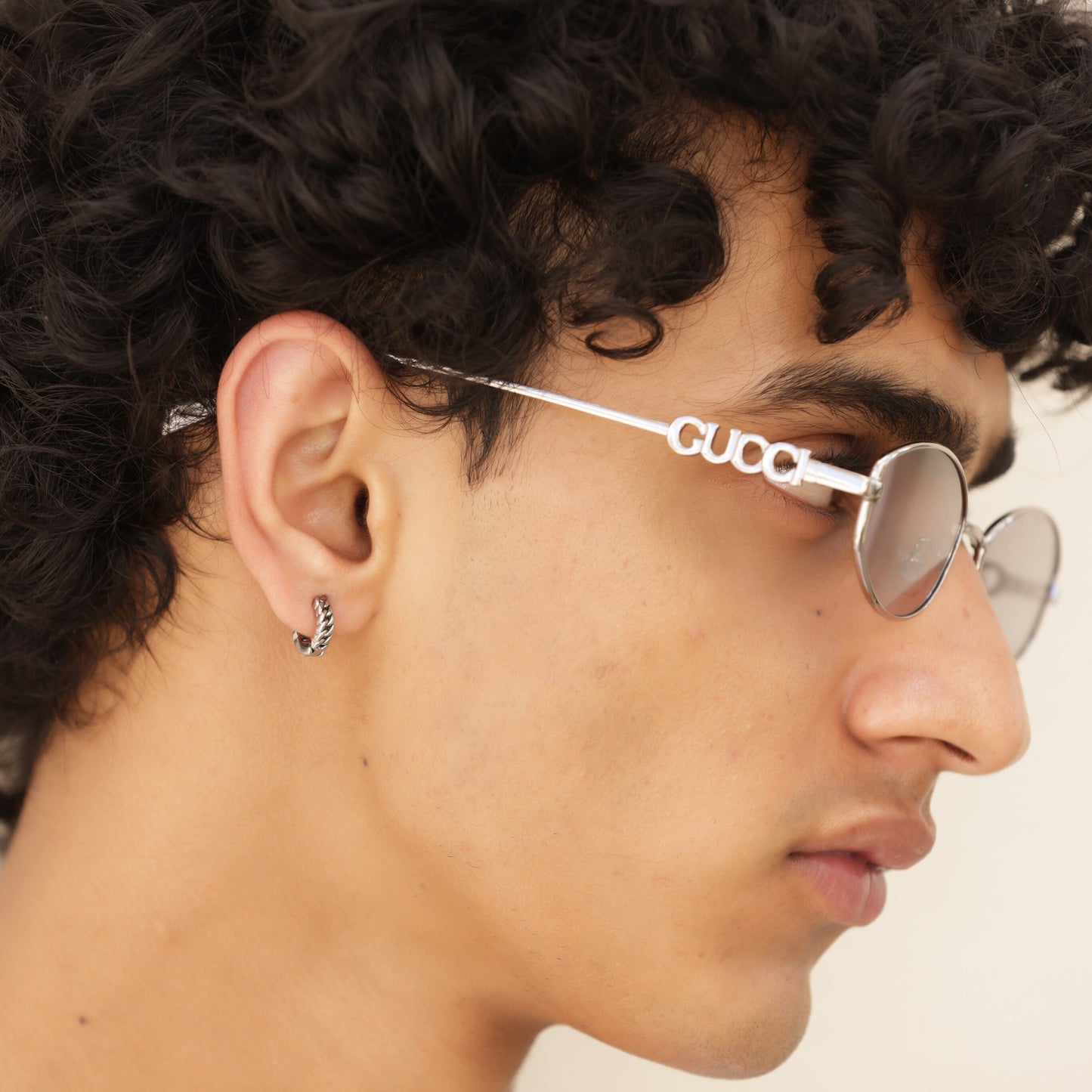 Rock Hoop Earrings - Non-Pierced