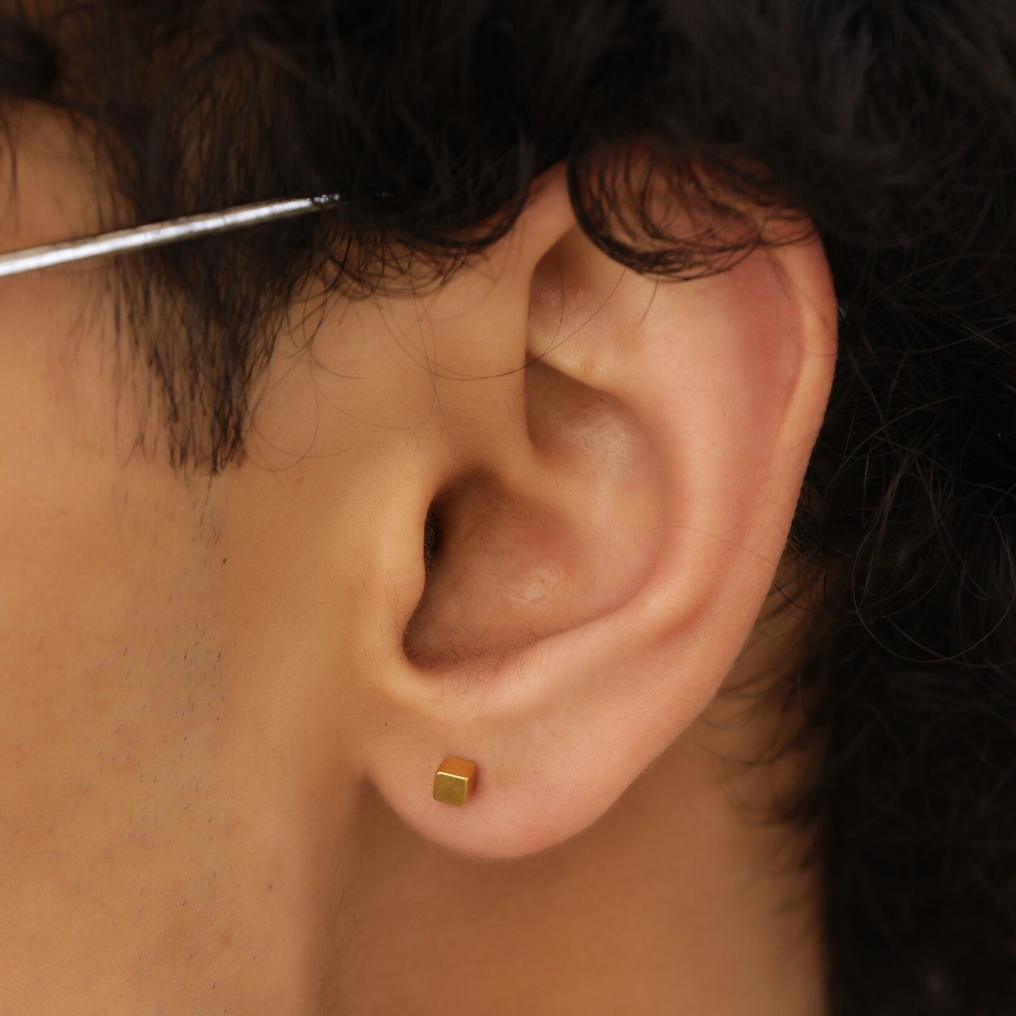 Dice Stud Earrings - Pierced