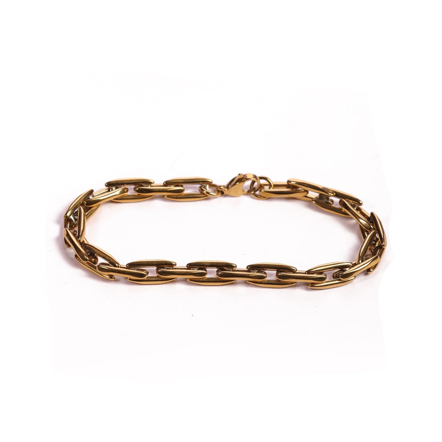 Rhombus Link Gold Bracelet