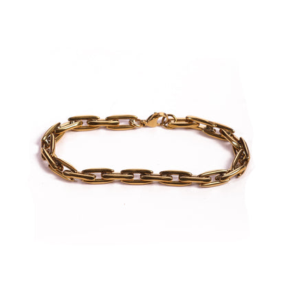 Rhombus Link Gold Bracelet