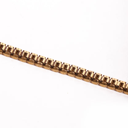 Gold Watch Strap Link Bracelet