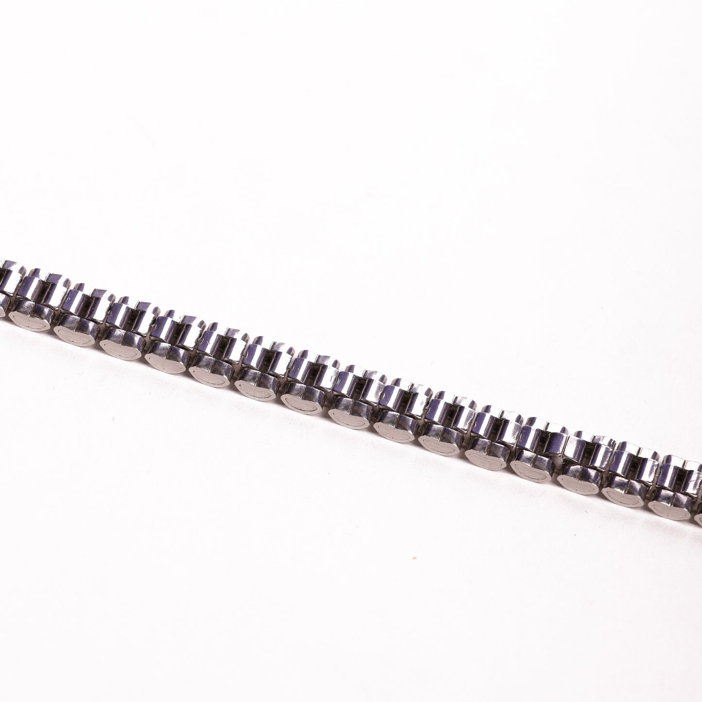 Silver Watch Strap Link Bracelet