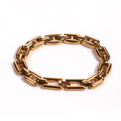 H Link Bracelet - Gold