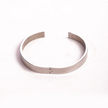 Linear Silver Bracelet
