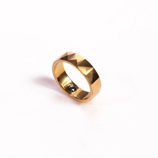 Gold Facet Ring