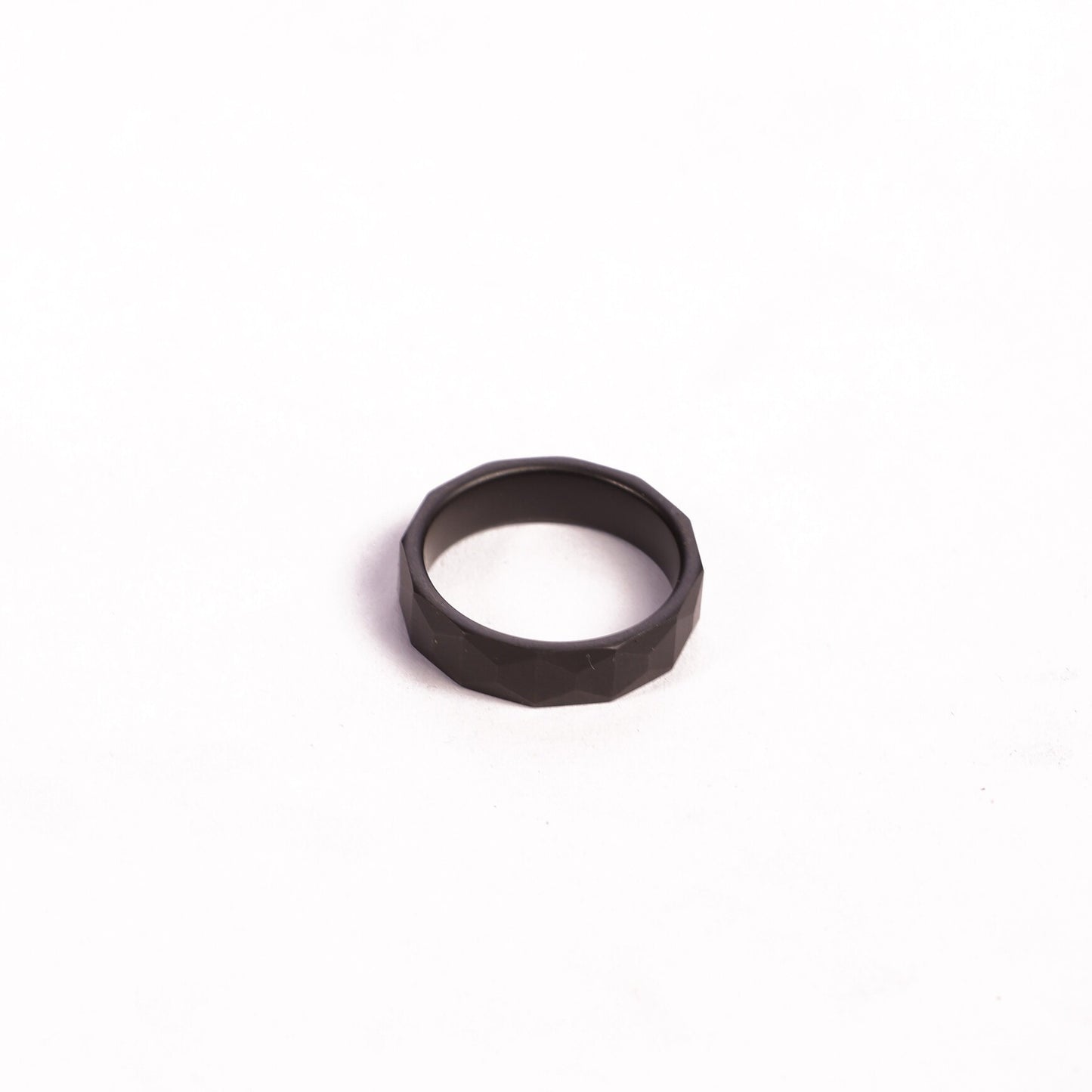 Black Textured Ring