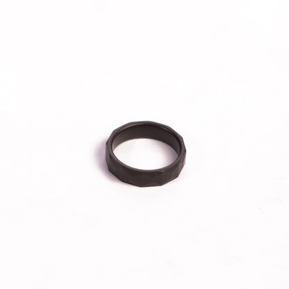 Black Textured Ring