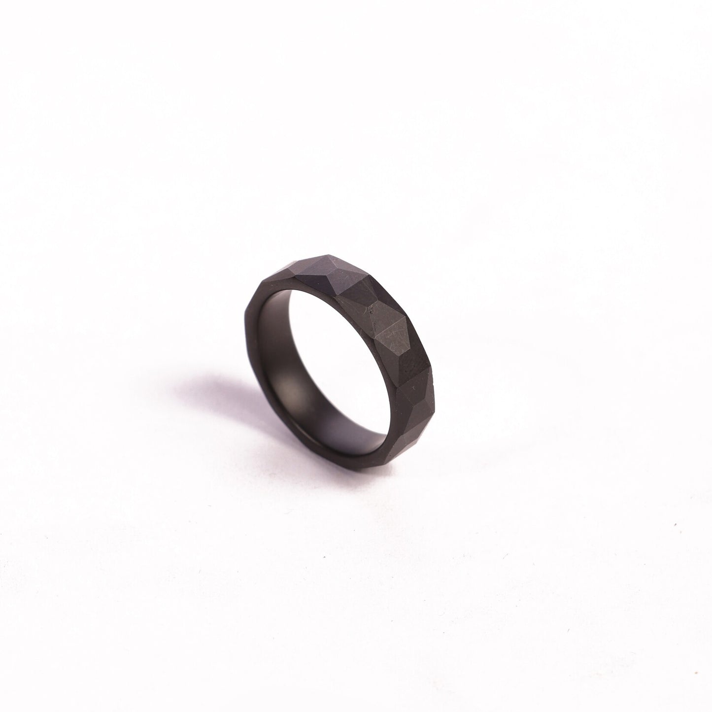 Black Textured Ring