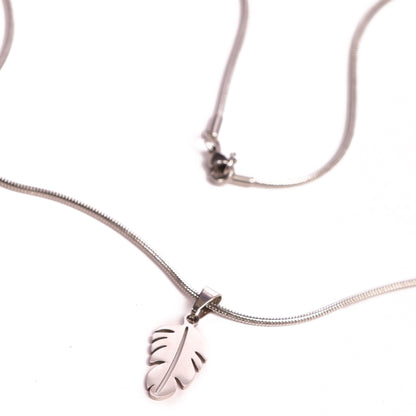Feather Pendant With Chain