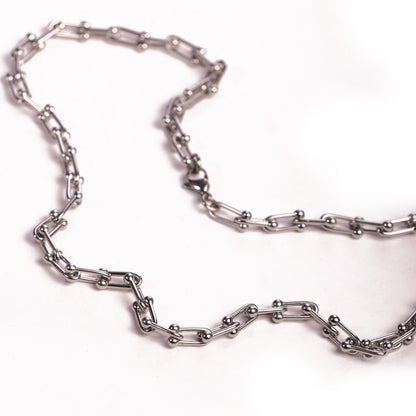 Thick Silver Link Neck Chain