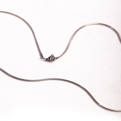 Micro 1mm Silver Neck Chain