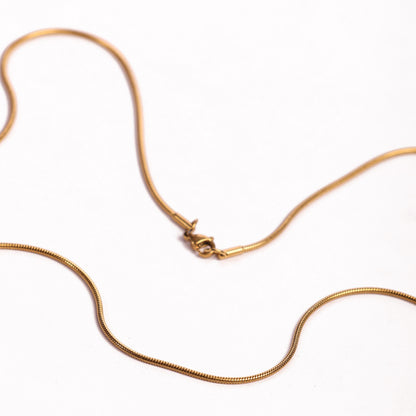 Micro 2mm Gold Neck Chain