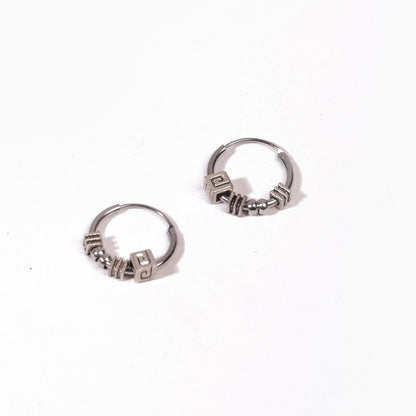 Sprial Hoop Earrings - Pierced