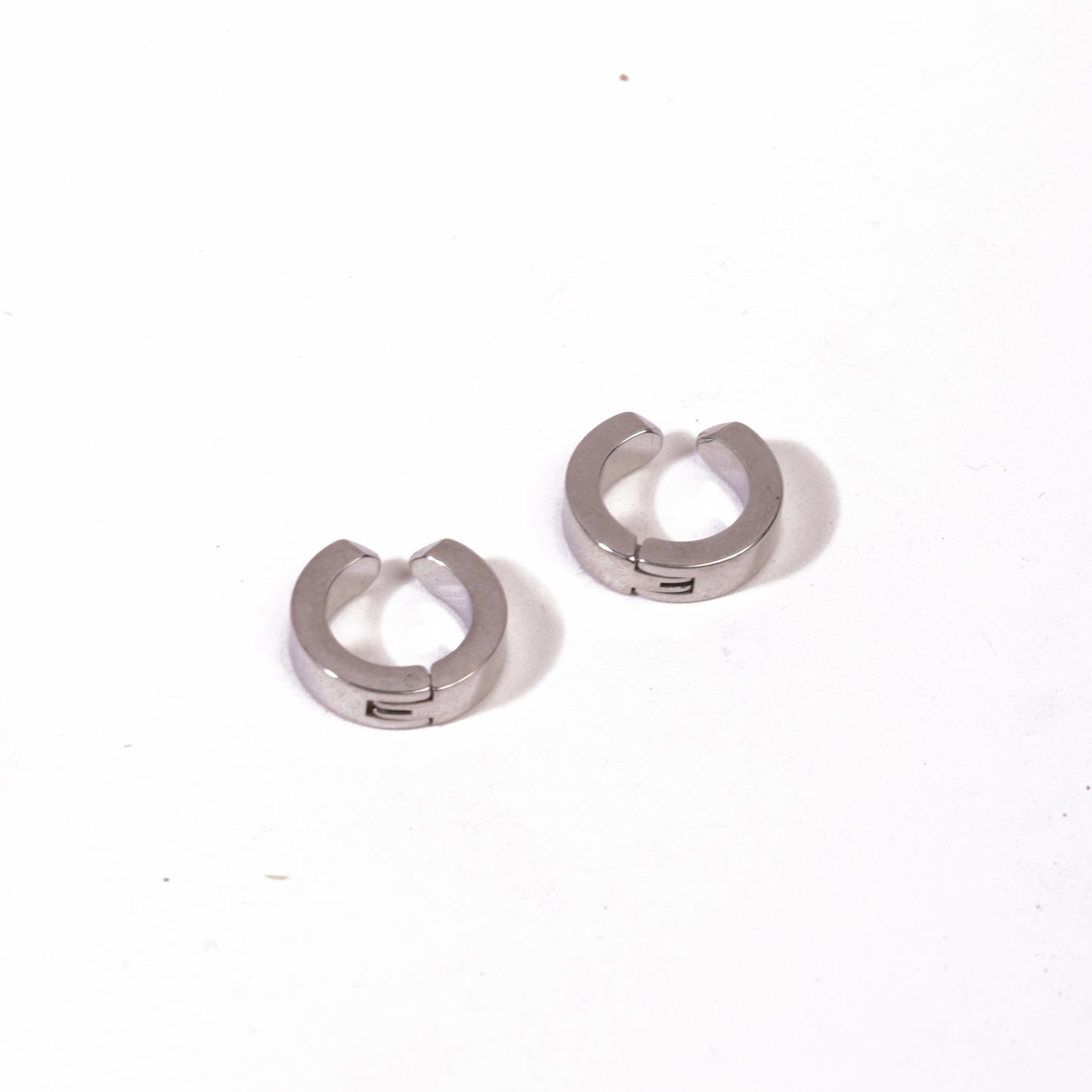 Classic Silver Hoop Earrings - Non-Pierced