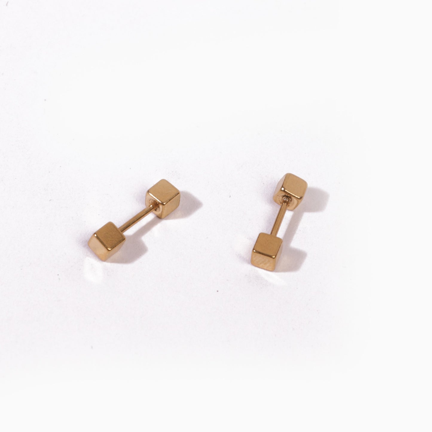 Dice Stud Earrings - Pierced