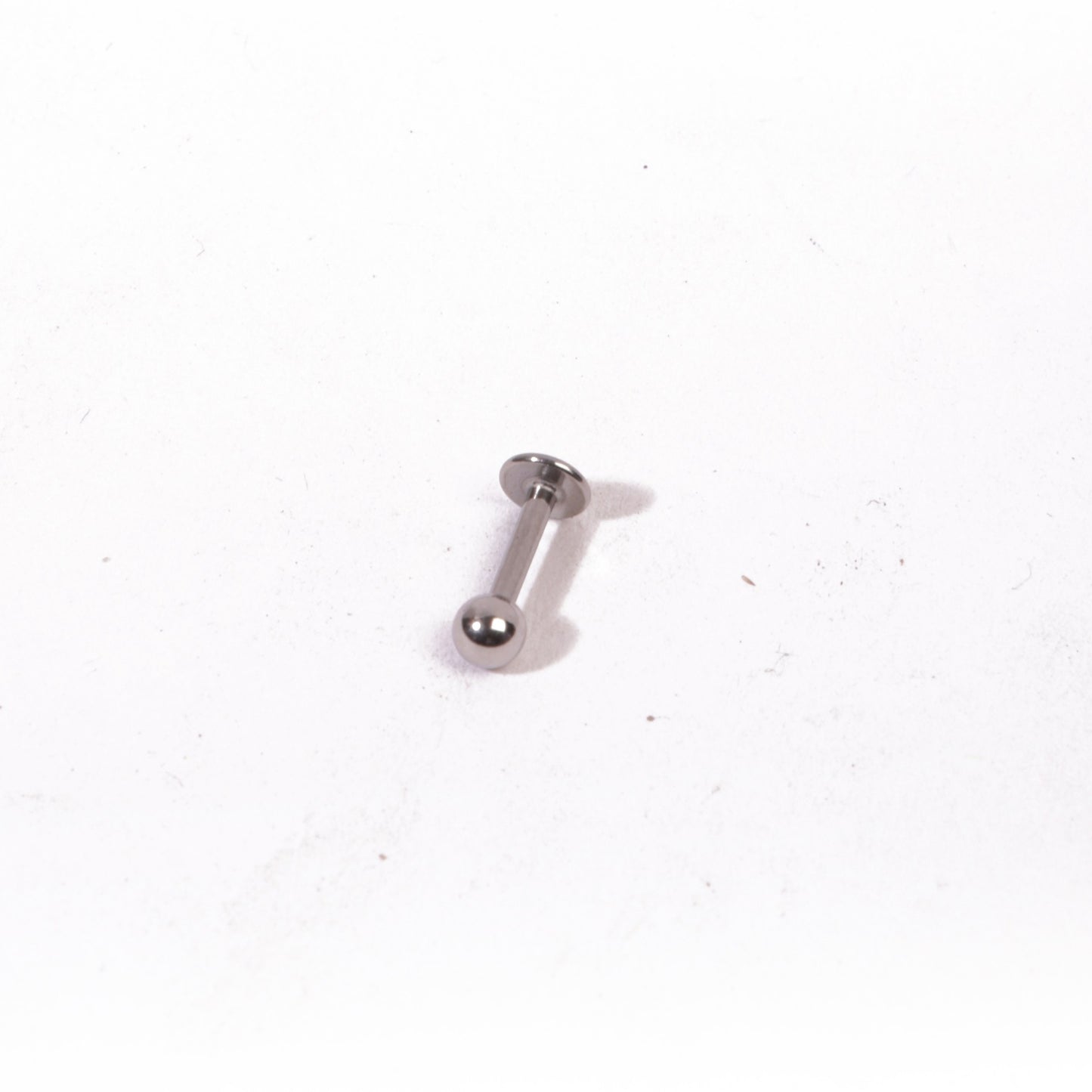 Silver Ball Stud Earrings - Pierced