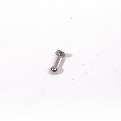 Silver Ball Stud Earrings - Pierced