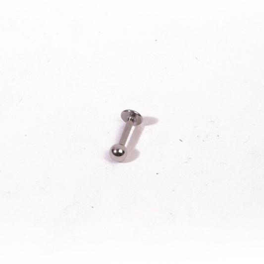 Silver Ball Stud Earrings - Pierced
