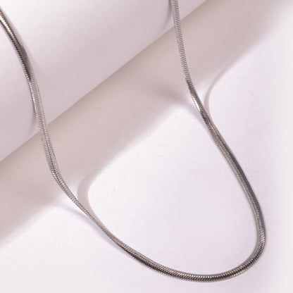 Micro 2mm Silver Neck Chain