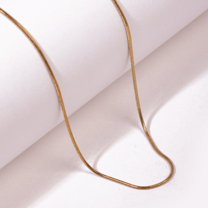 Micro 1mm Gold Neck Chain