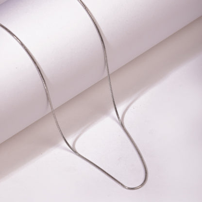 Micro 1mm Silver Neck Chain