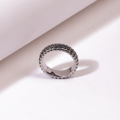 Silver Eternity Band Ring
