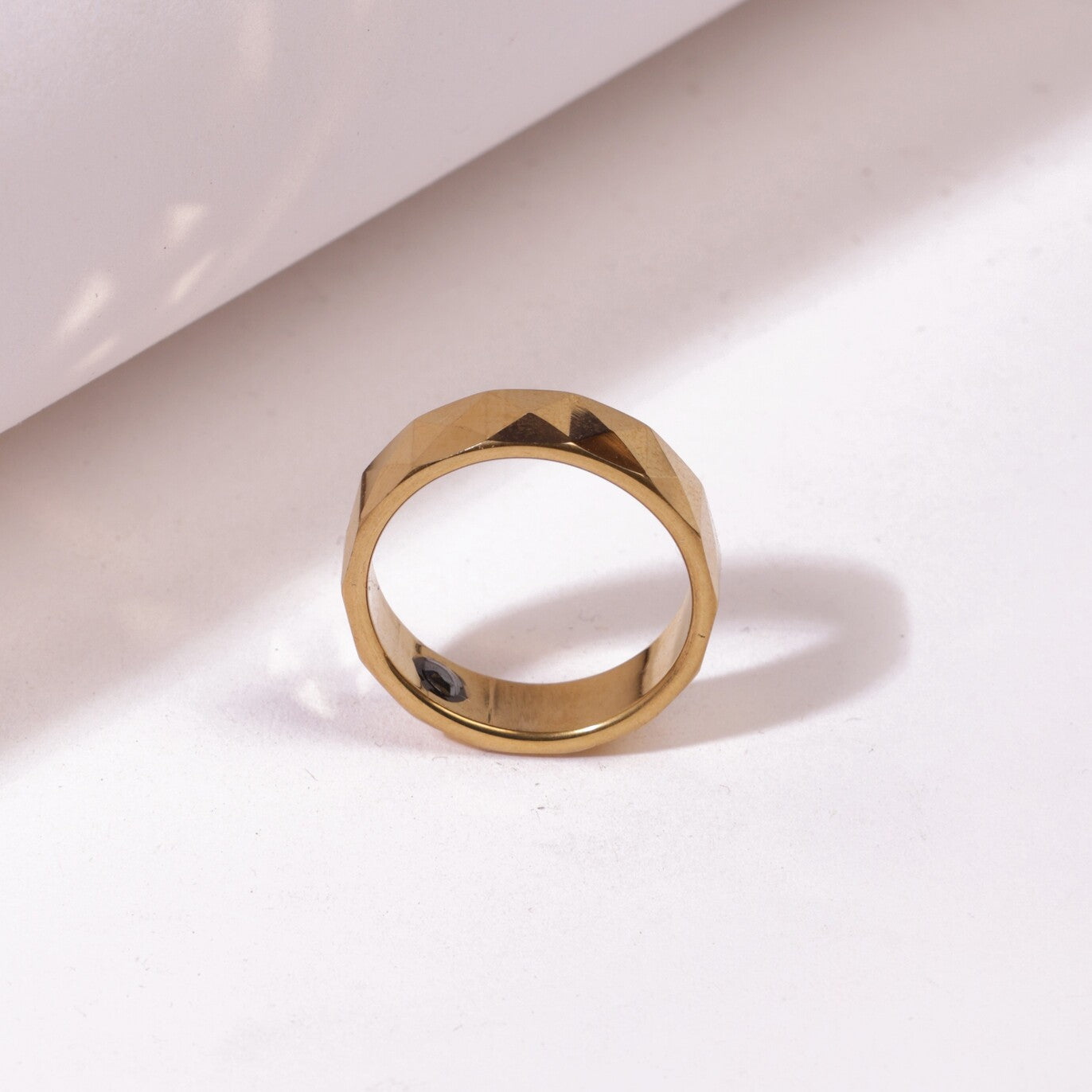 Gold Facet Ring