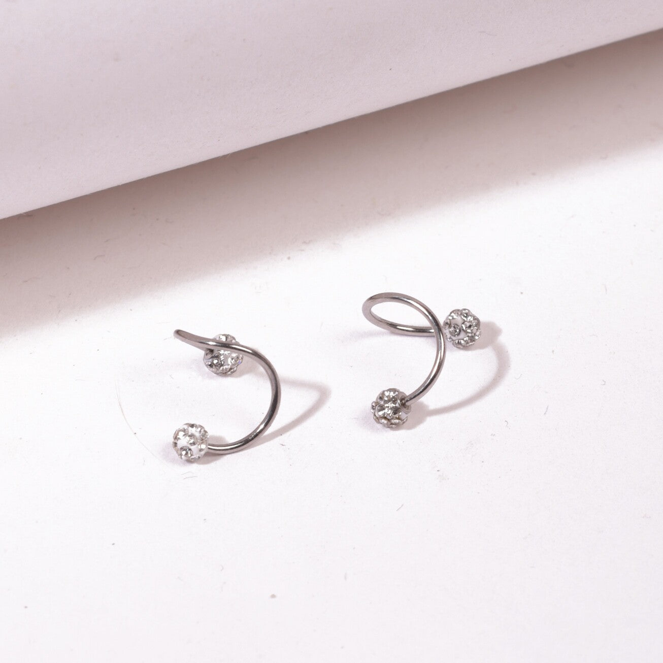 Loop Silver Ball Earring - Pierced