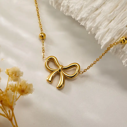 Bow Charm Necklace