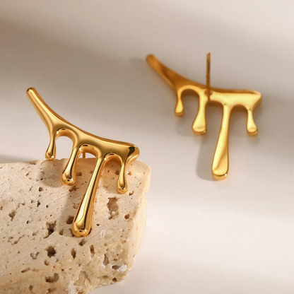 Irregular Gold-Plated Earrings