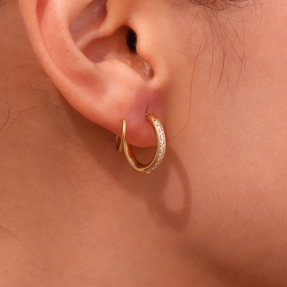 One Piercing, Two Looks — Hoop Earrings