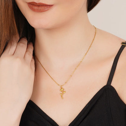 Rose Neck Chain Pendant