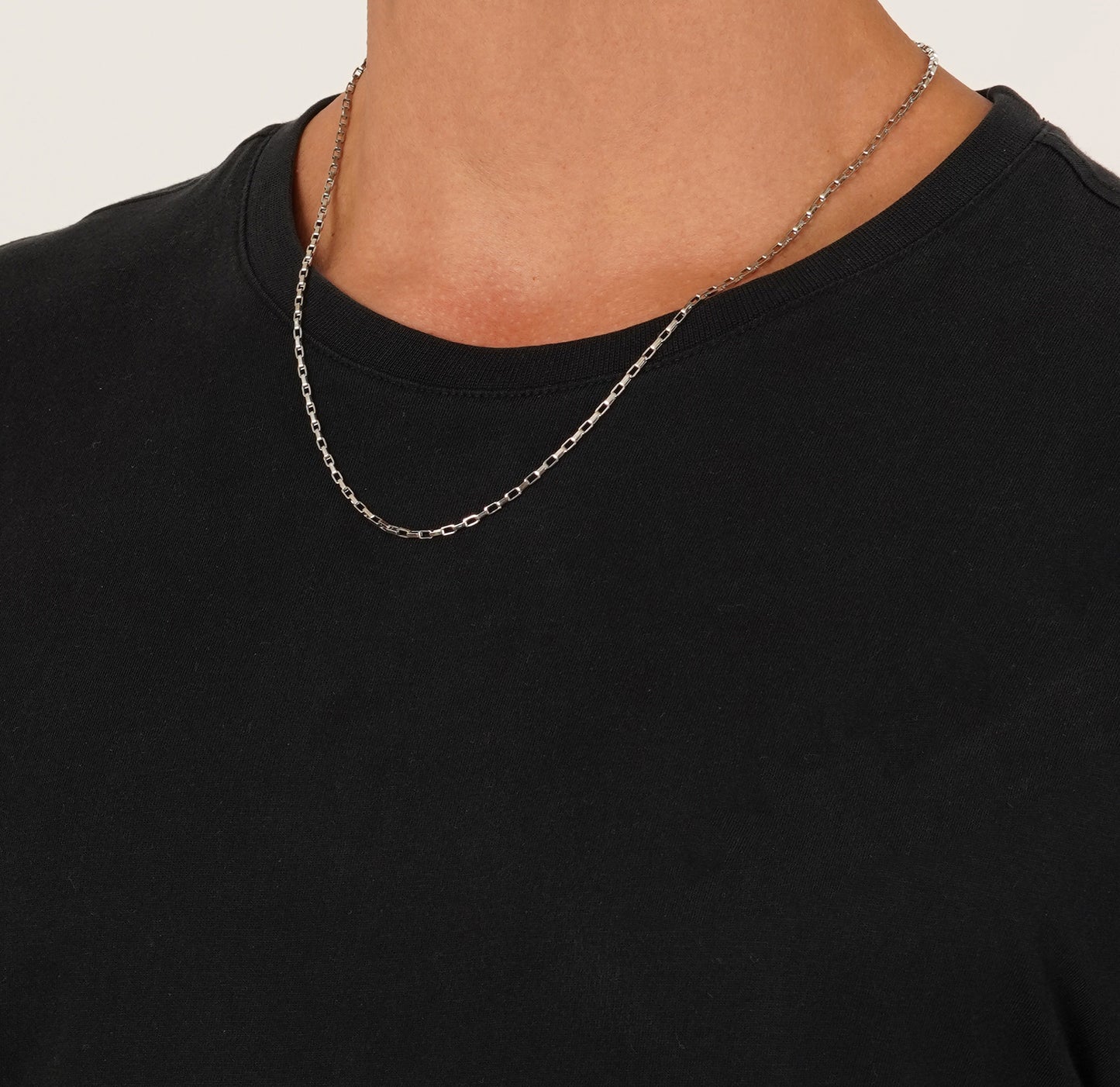 Silver Cube Neck Chain