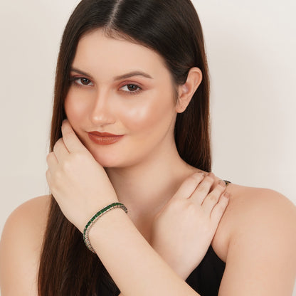 Alia's Green Tennis Bracelet