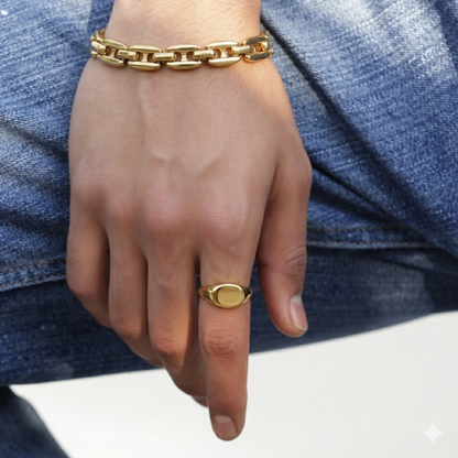 H Link Bracelet - Gold