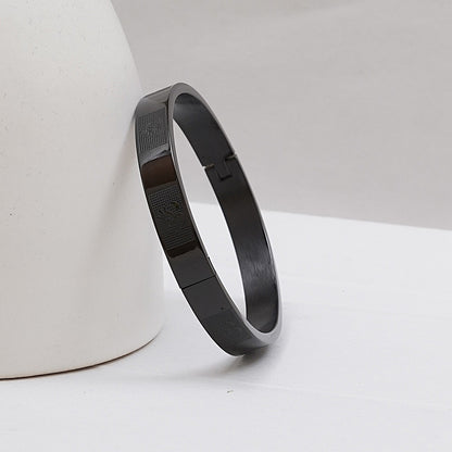 Om Black Men's Kada Bracelet