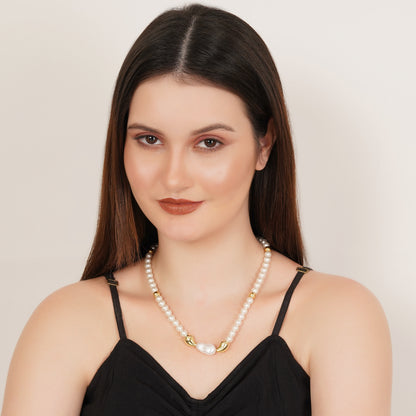 White Pearl Neck Chain Pendant