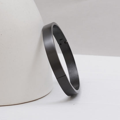 Matte Black Men's Kada Bracelet